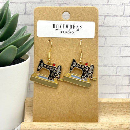 SEWING MACHINE Seamstress Earrings