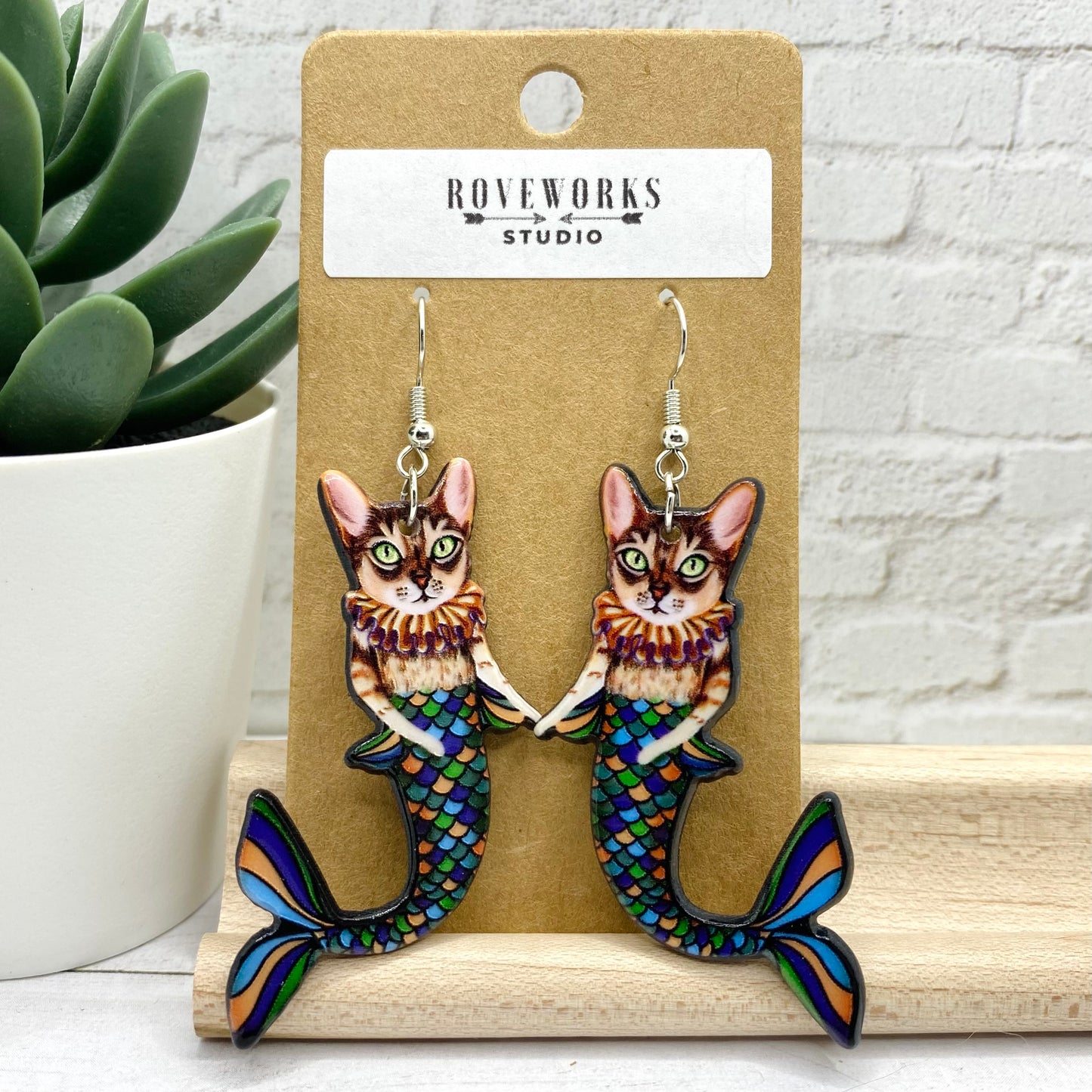 MERCAT Mermaid Cat Earrings