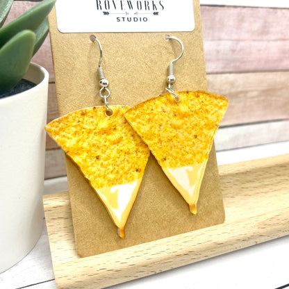 TORTILLA CHIPS Dipped in Cheese Earrings