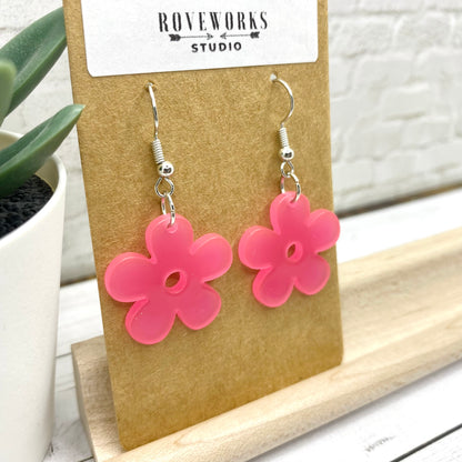 Retro DAISY FLOWER Colorful Earrings