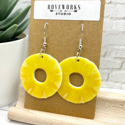 PINEAPPLE Slices & GRAPEFRUIT Earrings