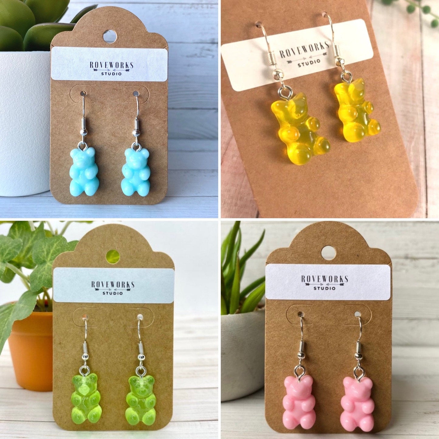 GUMMY BEAR Candies Dangley Earrings