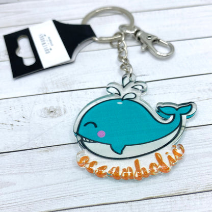 Oceanholic Blue Whale KEYCHAIN