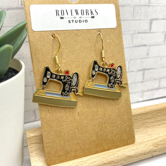 SEWING MACHINE Seamstress Earrings