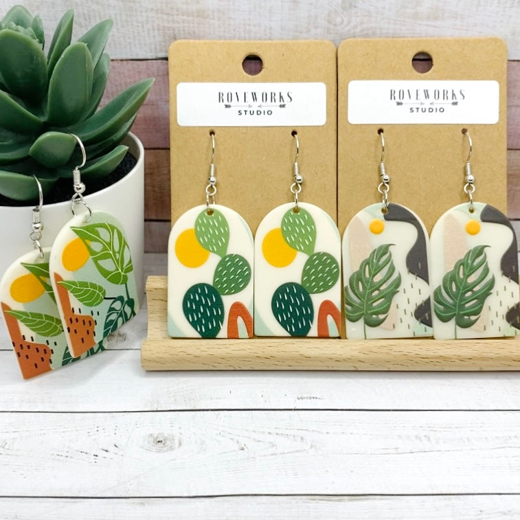 PLANT SCENES with Sunrises Earrings