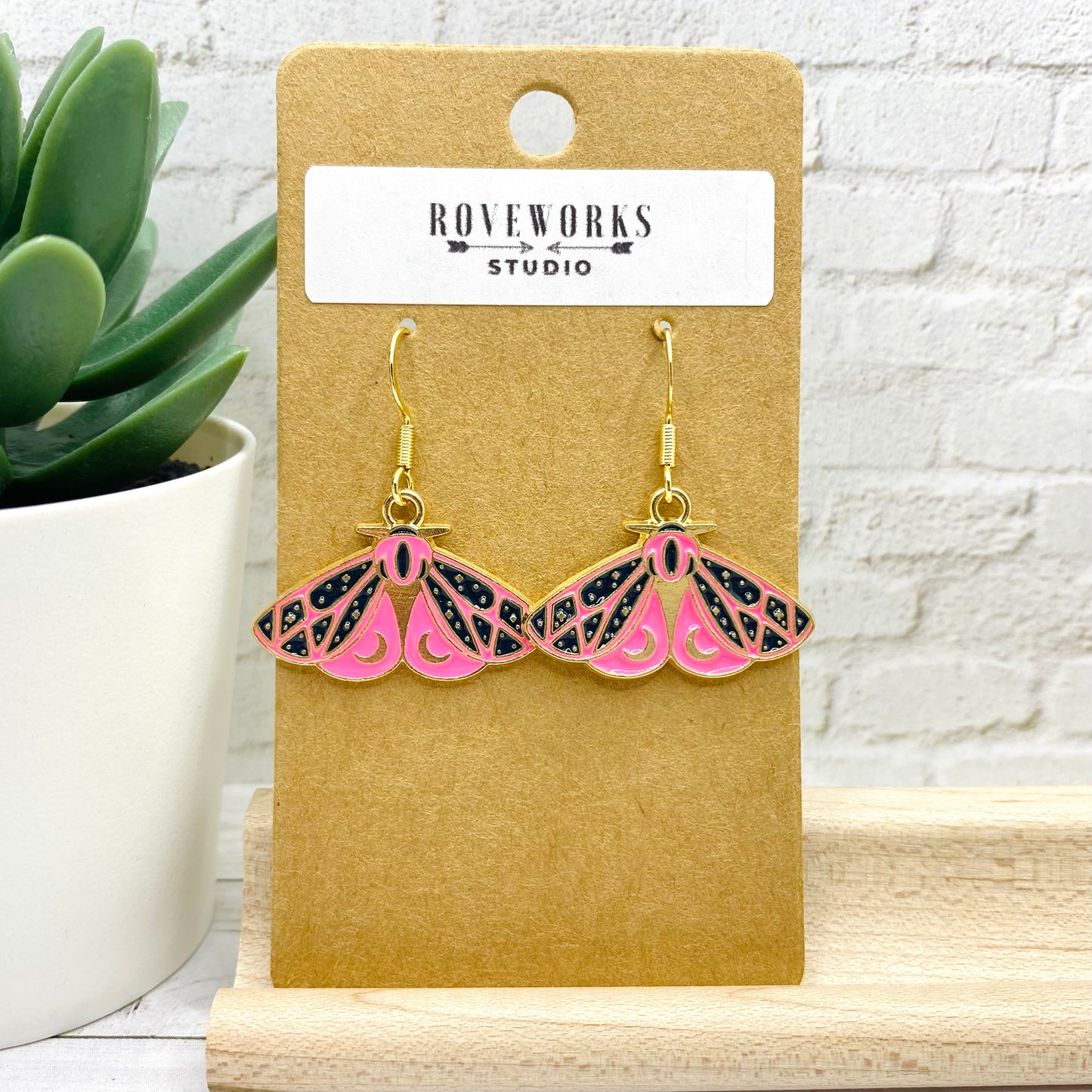 Pretty MOTH EARRINGS - 5 Colors Available