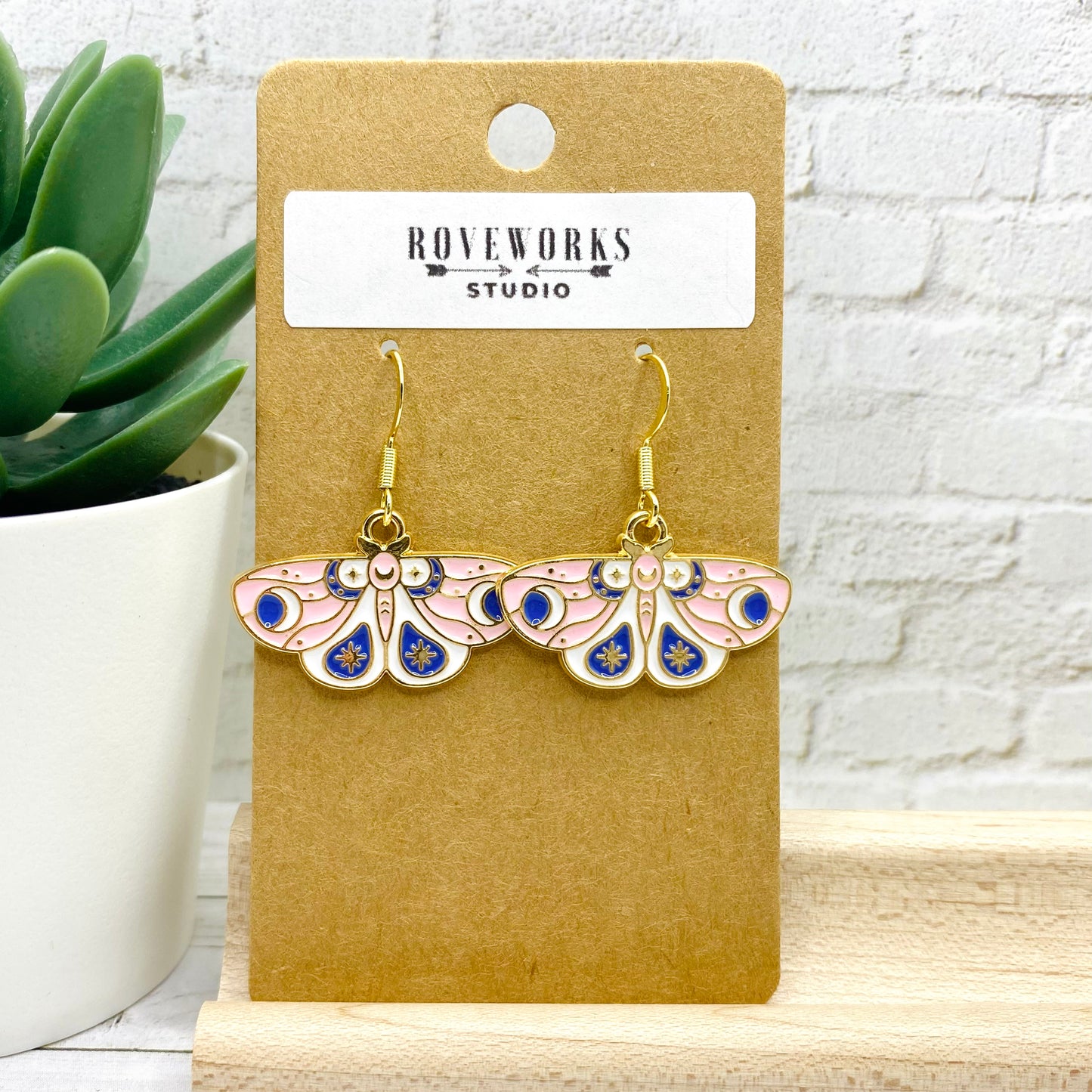 Pretty MOTH EARRINGS - 5 Colors Available