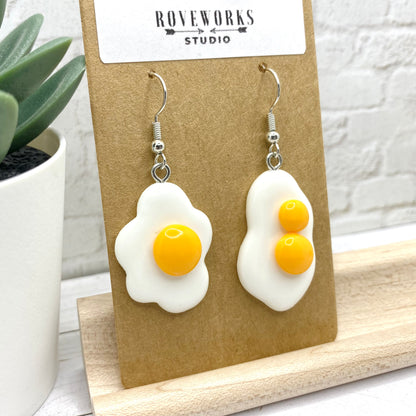 FRIED EGG Mismatched Earrings