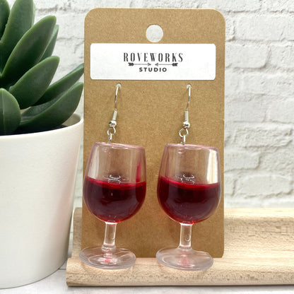 Oversized WINE EARRINGS