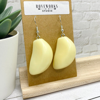 Life sized GARLIC CLOVE Earrings