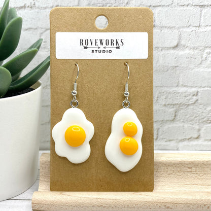 FRIED EGG Mismatched Earrings