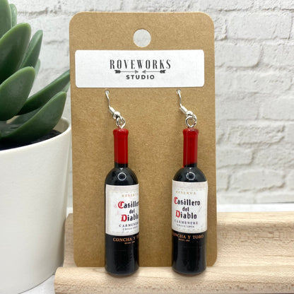 Oversized WINE EARRINGS
