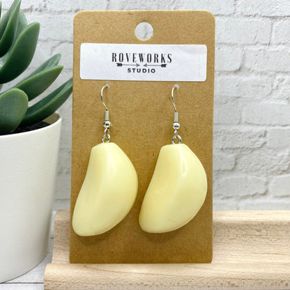 Life sized GARLIC CLOVE Earrings