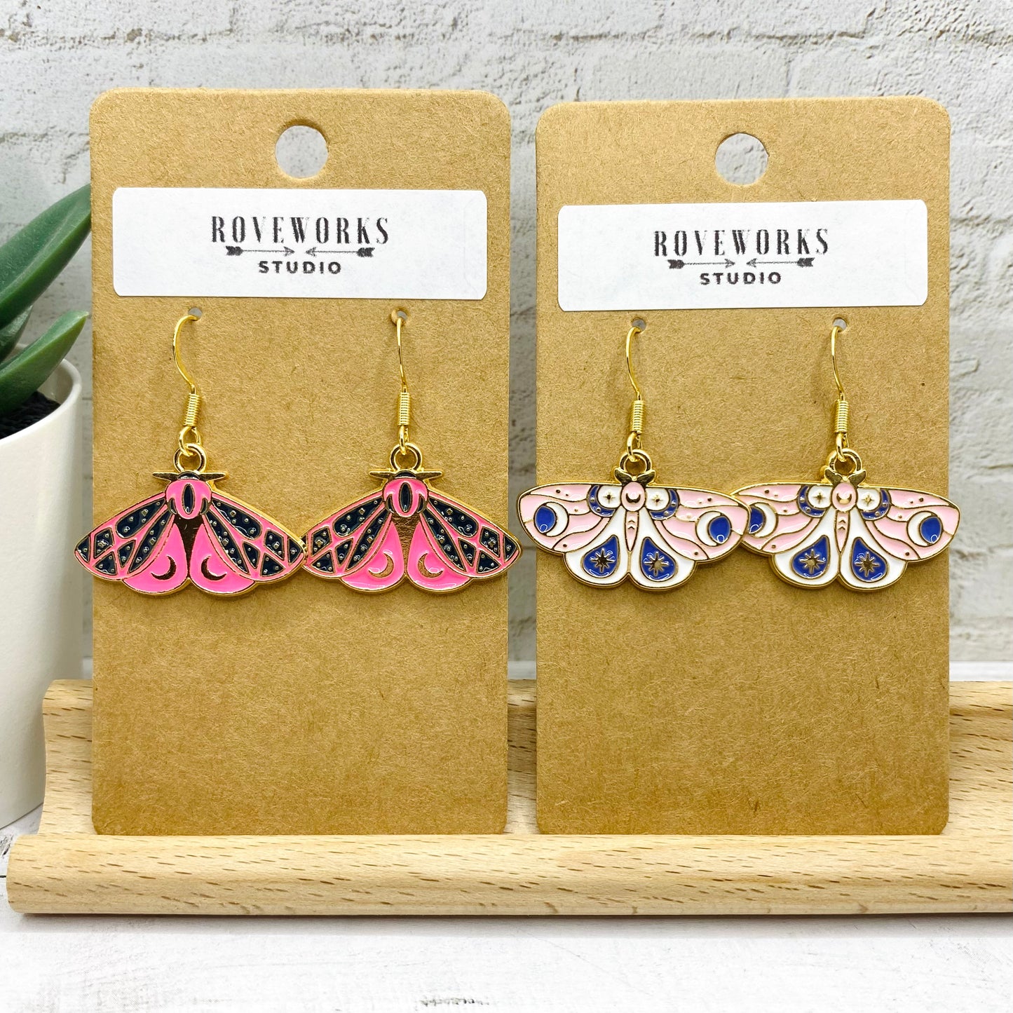 Pretty MOTH EARRINGS - 5 Colors Available