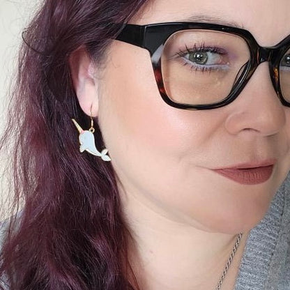 Rainbow NARWHAL Earrings