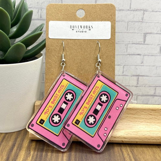 Oversized CASSETTE TAPE Earrings