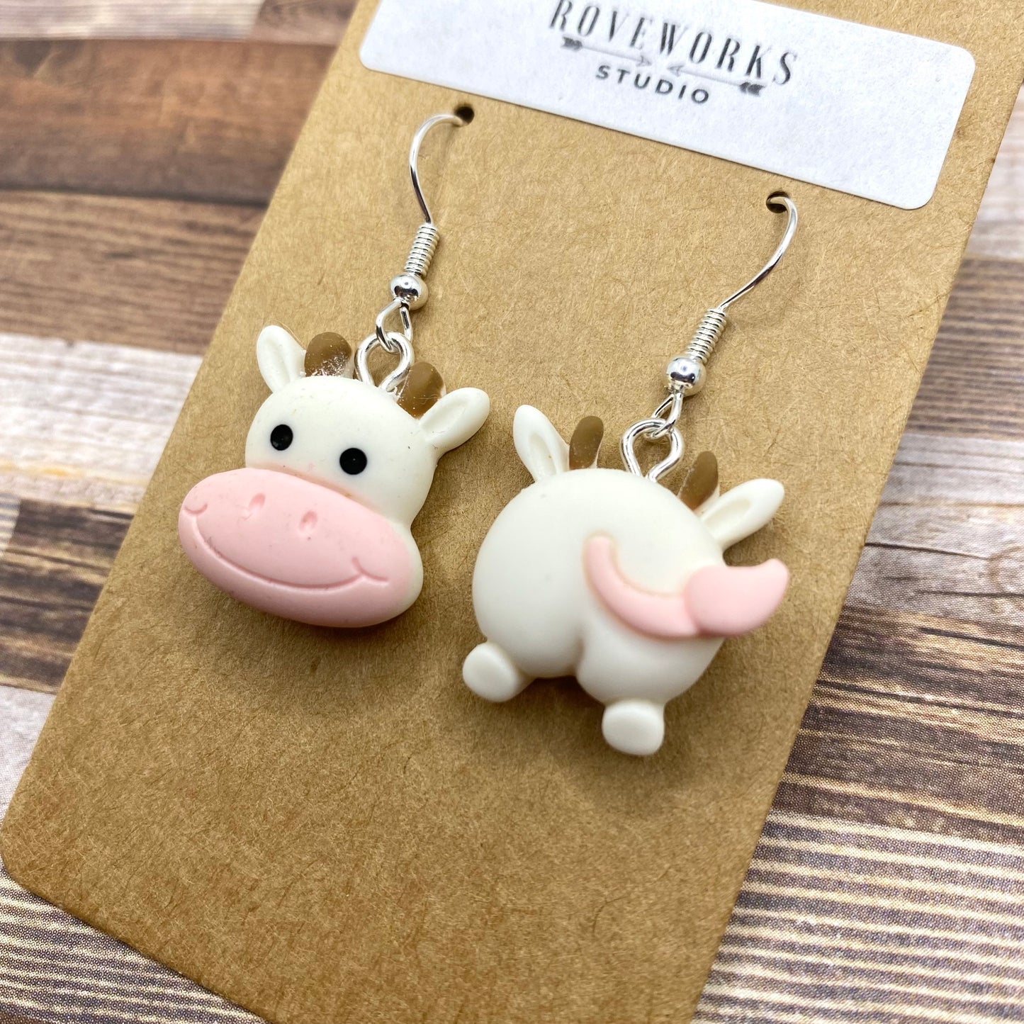 Mismatched COW EARRINGS