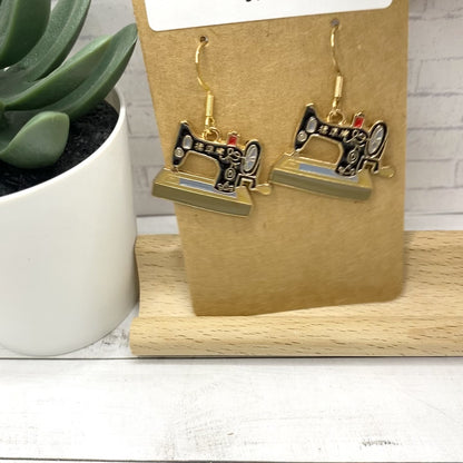 SEWING MACHINE Seamstress Earrings