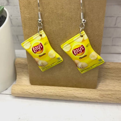 POTATO CHIP BAG Earrings