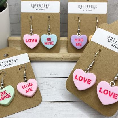 CONVERSATION HEART Candy Earrings