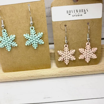 Glittery SNOWFLAKE Earrings