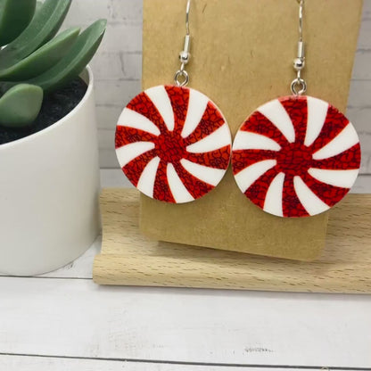 Peppermints CHRISTMAS CANDY Earrings