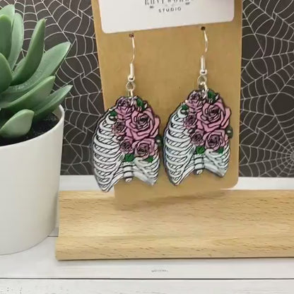 RIBCAGE & FLOWERS Earrings