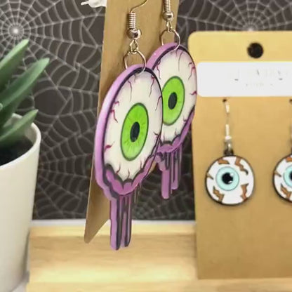 BLOODSHOT EYES Halloween Earrings