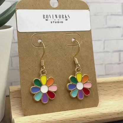 RAINBOW FLOWER Earrings