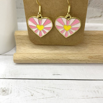 Starburst HEART Earrings