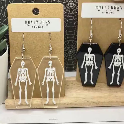 COFFIN SKELETON Earrings