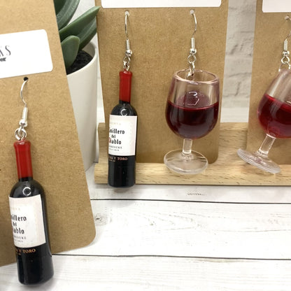 Oversized WINE EARRINGS