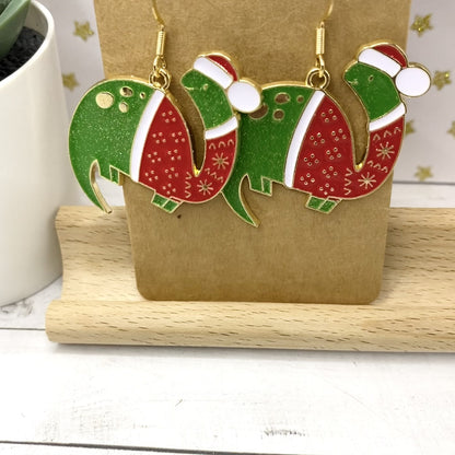 CHRISTMAS DINOSAUR Earrings