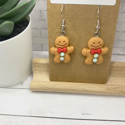 Christmas GINGERBREAD COOKIE Earrings