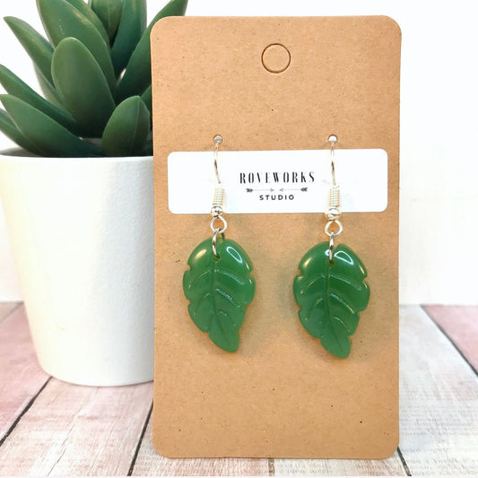 Green LEAF EARRINGS