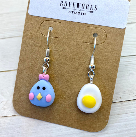 Little CHICKEN & EGG Earrings