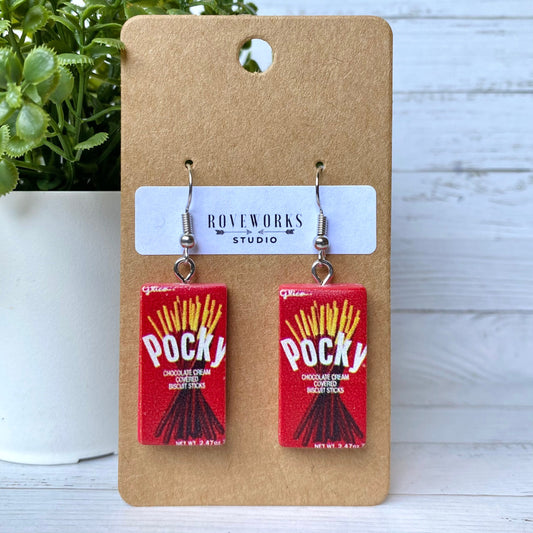 POCKY STICKS Snack Earrings