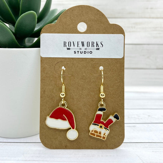 SANTA OUTFIT Mismatched Earrings