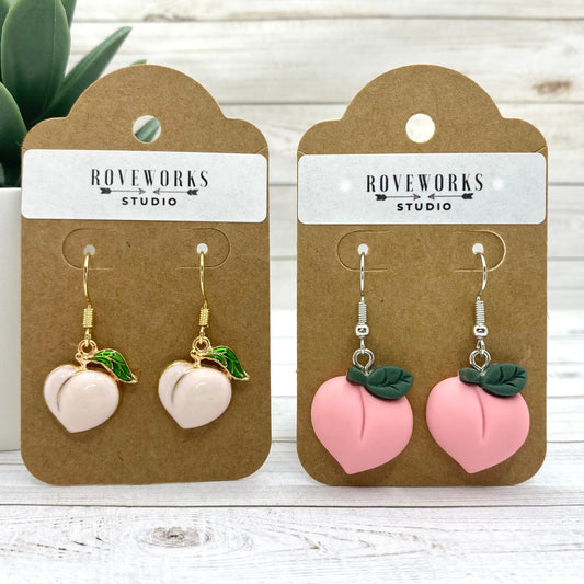 PEACH EARRINGS - 2 styles!