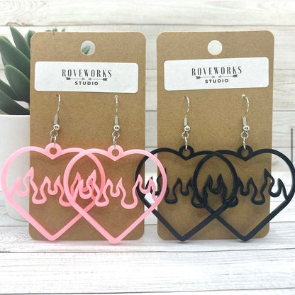 FLAMING HEARTS Earrings