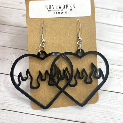 FLAMING HEARTS Earrings