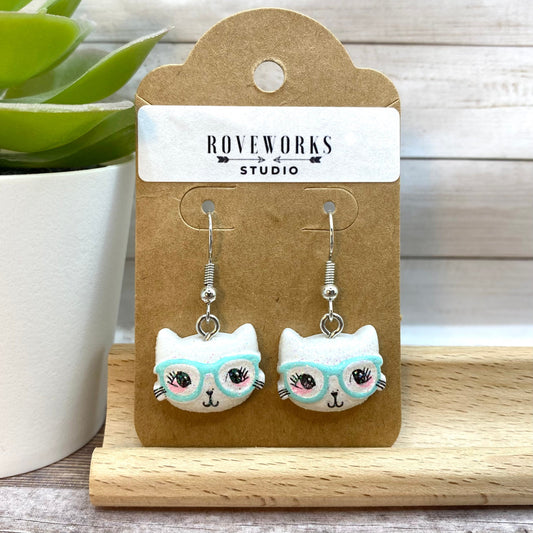 CATS In Glasses Earrings