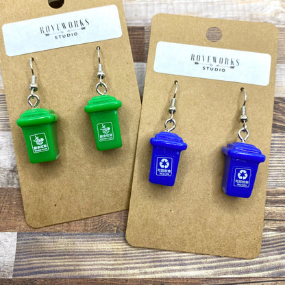 GARBAGE BIN & RECYCLING Earrings