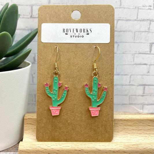 Flowering CACTUS Earrings