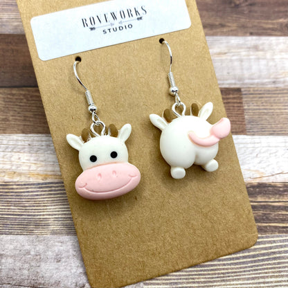 Mismatched COW EARRINGS