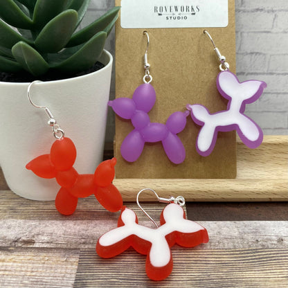 Big BALLOON ANIMAL Earrings