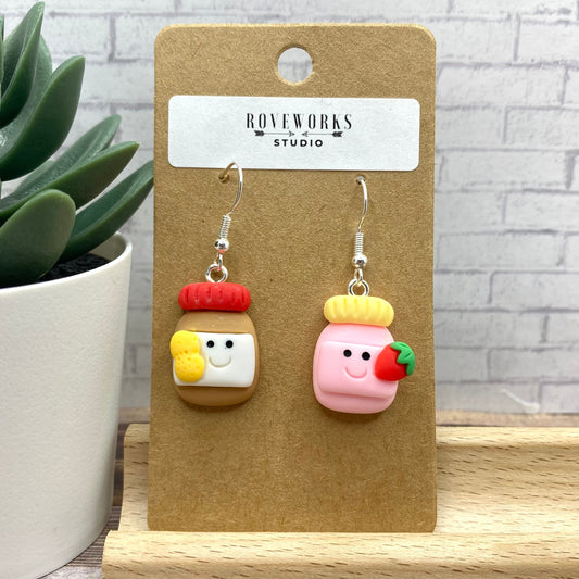 Mismatched PEANUT BUTTER & JAM Earrings