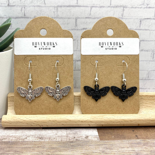 MOTH EARRINGS - 2 Colors Available