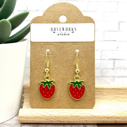 Small STRAWBERRY EARRINGS
