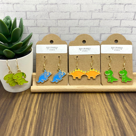 DINOSAUR Earrings - 4 Types of Dinos